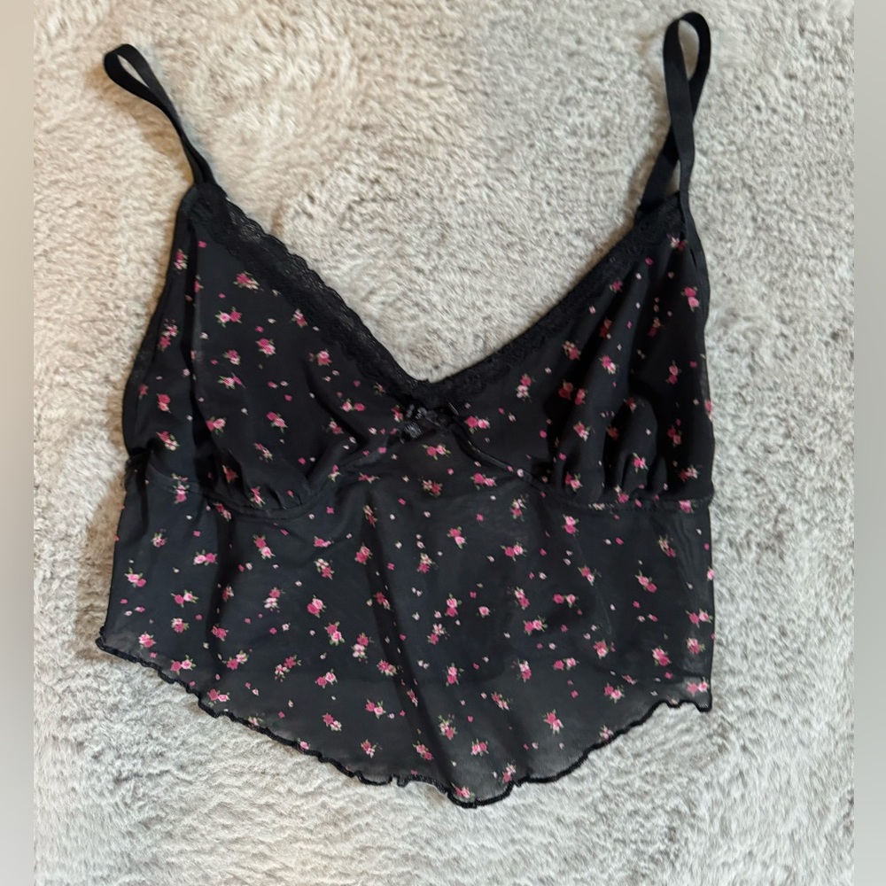 GARAGE rose crop top